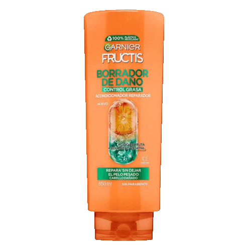 Garnier Borrador de Da?o Control Grasa Acondiciona 650 ml.