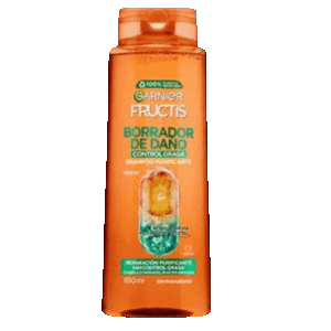Garnier Borrador de Da?o Control Grasa Shampoo 650 ml.