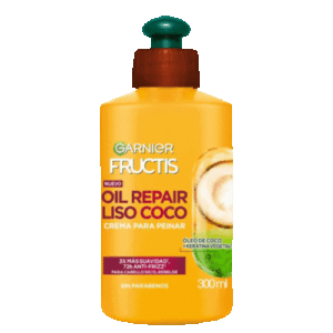 Garnier Oil Repair Crema Liso Coco 300 ml.