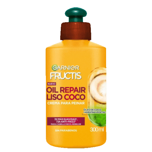 Garnier Oil Repair Crema Liso Coco 300 ml.