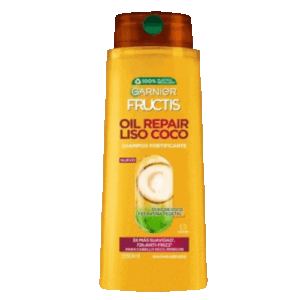 Garnier Oil Repair Liso Fructis Shampoo 650 ml.
