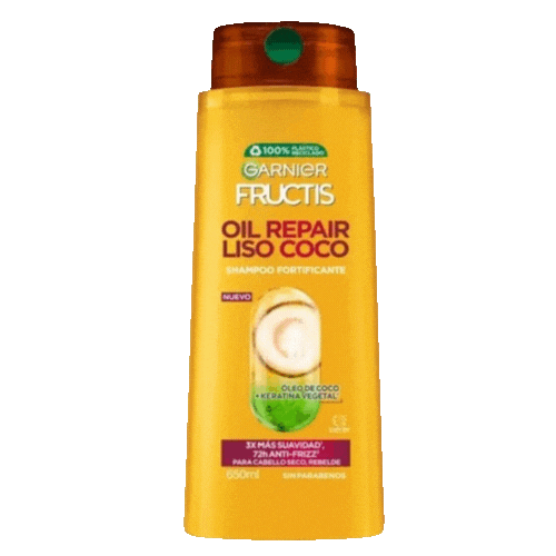 Garnier Oil Repair Liso Fructis Shampoo 650 ml.