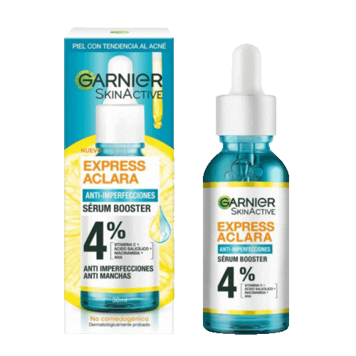Garnier Acido Salicilico Serum Booster Expre Aclara 30 ml.