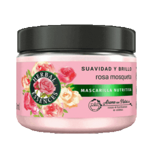 Herbal Rosa Mosqueta Suavidad y Brillo Mascarilla 300 ml.