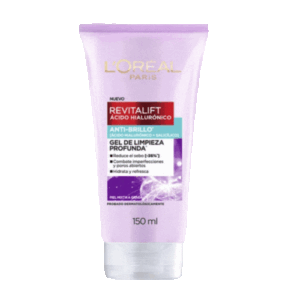 Loreal Antibrillo Gel Limpiador Acido Hialuronico 150 ml.
