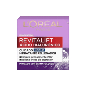 Loreal Acido Hialuroni Noche Hidratante Rellenador 50 ml.