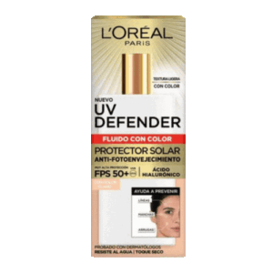 Loreal Fotoenveje Fluido FPS 50 Con Color Claro 40 grs.