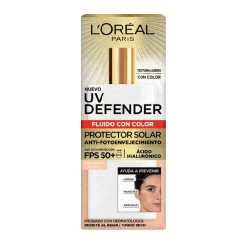 Loreal Fotoenveje Fluido FPS 50 Con Color Claro 40 grs.