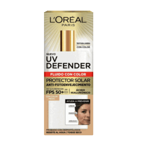 Loreal Fotoenveje Fluido FPS 50 Con Color Medio 40 grs.