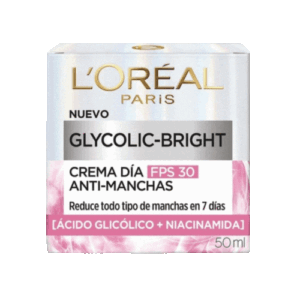 Loreal Glycolic Bright Crema Antimanchas Dia FPS30 50 ml.