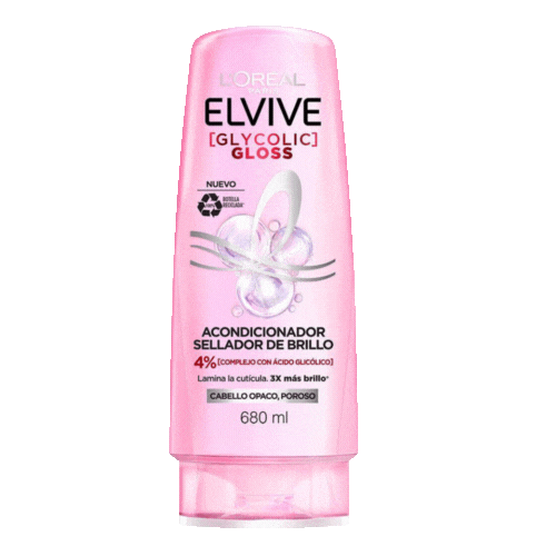 Loreal Glycolic Gloss Elvive Acondicionador 680 ml.