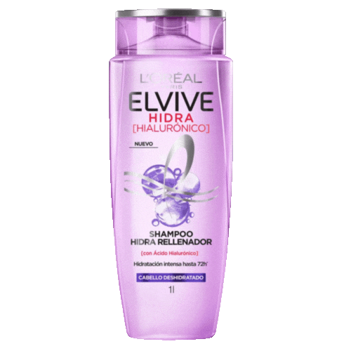 Loreal Hidra Hialuronico Shampoo Elvive 1 Litro.