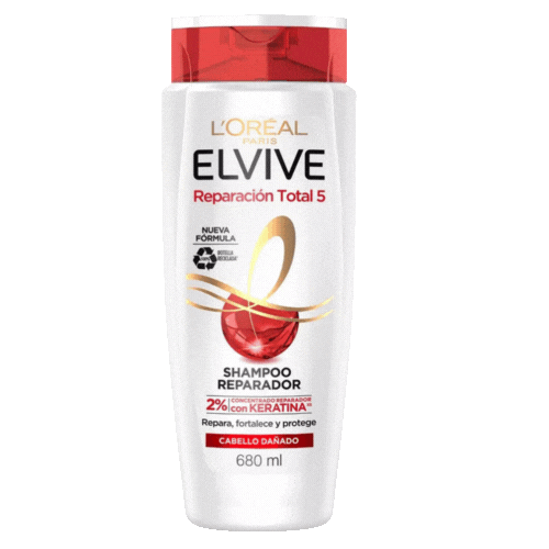 Loreal Reparacion Total 5 Shampoo Elvive 680 ml.