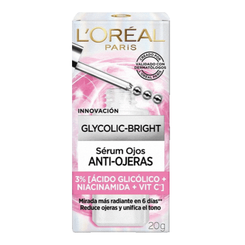 Loreal Glycolic Bright Serum Ojos Antiojeras 20 grs.