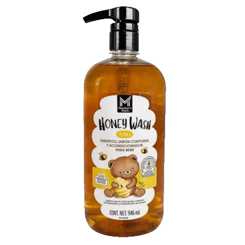 Members Marck Honey 3 en 1 Shampoo, Acondicionador y Jabon 946ml