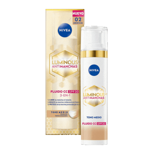 Nivea Fluido con Color Tono Medio FPS 30 de 40 ml.