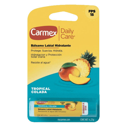 Carmex Balsamo Labial Tropical Colada FPS 15 de 4.25 grs.