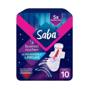 Saba Toallas Extra, Buenas Noches Ultra Invisible 10 u.