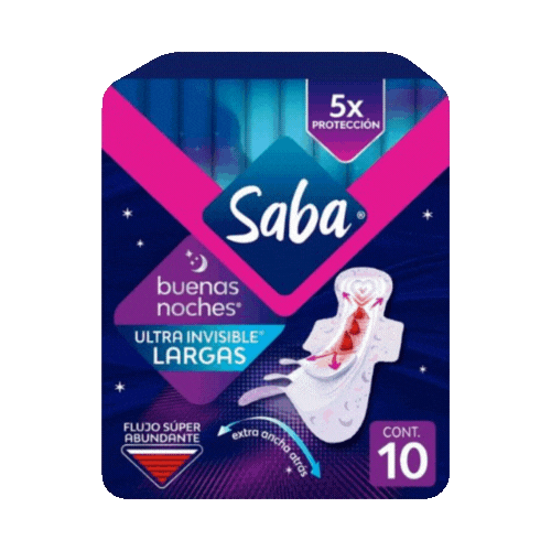 Saba Toallas Extra, Buenas Noches Ultra Invisible 10 u.