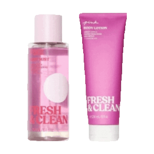Victorias Secret Dup Fresh & Clean Pink Fragancia 250ml Crema 236ml