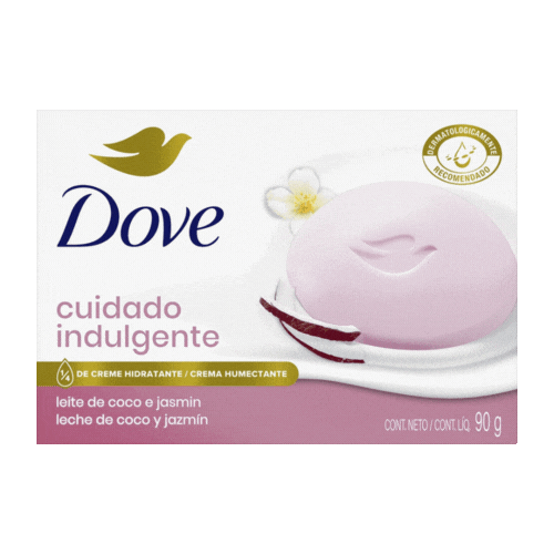Dove Jabon Barra Delicious Care Leche de Coco 90 grs.