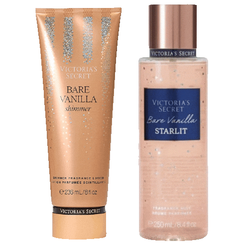 Victorias Secret Bare Vanilla Shimmer Fragancia 250 ml. Crema 236ml