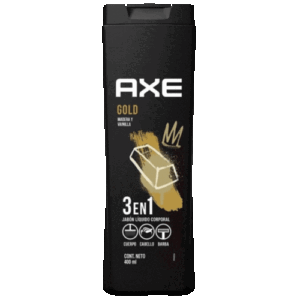 Axe Gold Shampoo 3 en 1 de 400 ml.