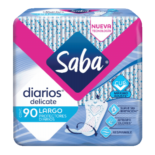 Saba Protectores Diarios Largos 90 Piezas