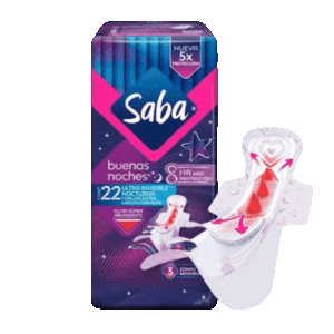 Saba Ultra Invisible Toalla Buenas Noches 22 Piezas