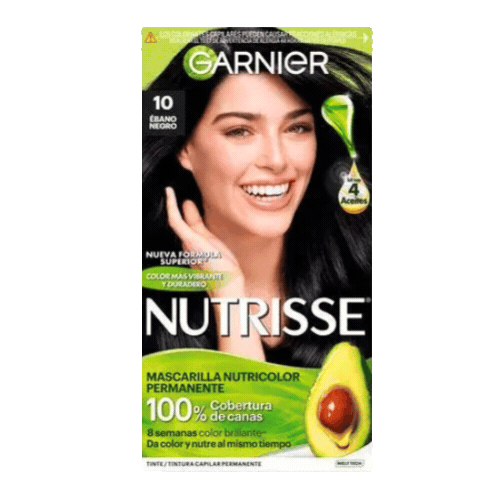 Garnier Tinte Para Cabello Nutrisse 100% Numero 10