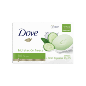 Dove Jabon Barra Hidratacion Fresca Pepino 90 grs.