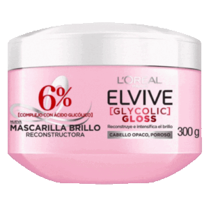 Glycolic Gloss Mascarilla Tarro Elvive 300 grs.