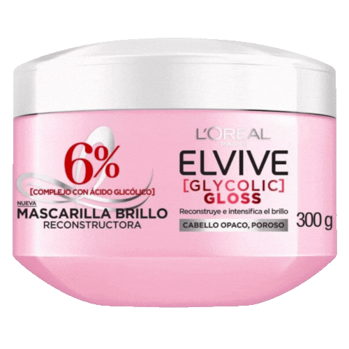 Glycolic Gloss Mascarilla Tarro Elvive 300 grs.