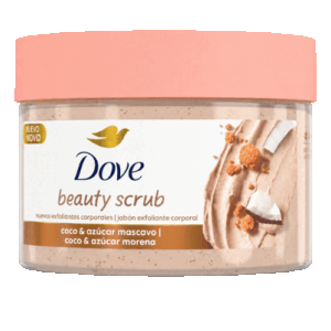 Jabon Exfoliante Coco Y Azucar Morena 280 grs.Dove