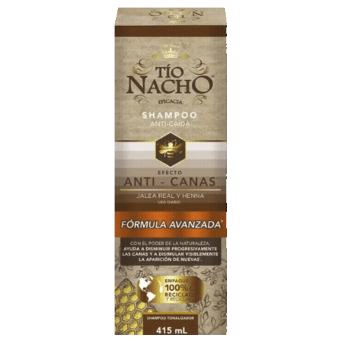Tio Nacho Henna Egipcia Anticanas 415 ml. Shampoo Genomalab